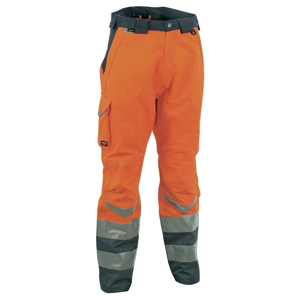 pantaloni imbottiti cofra safe v025-0 impermeabili hv orange 50
