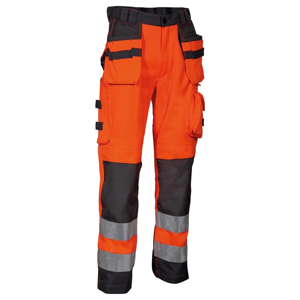 pantaloni multitasche cofra blinding v078 aranc fluo/antr 44