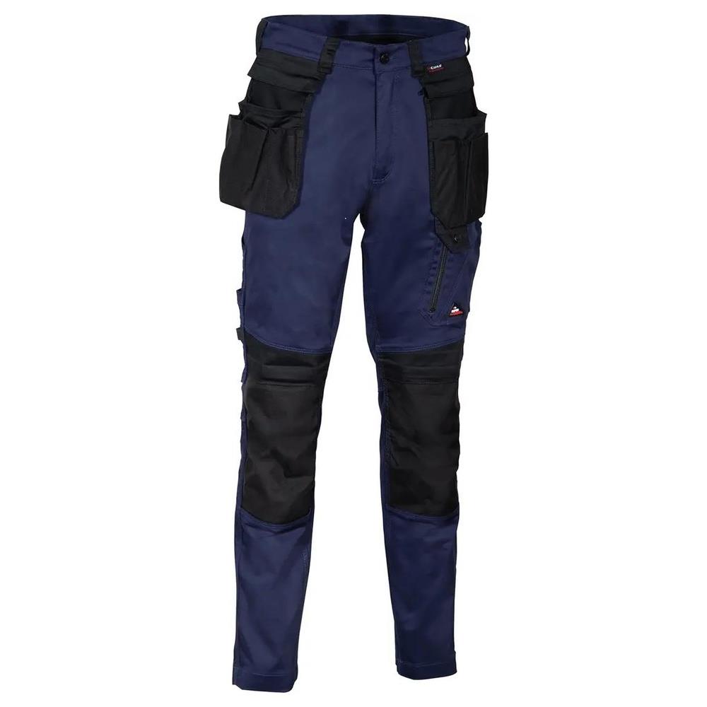 pantaloni multitasche cofra pakatti v721-0 blu/nero 50