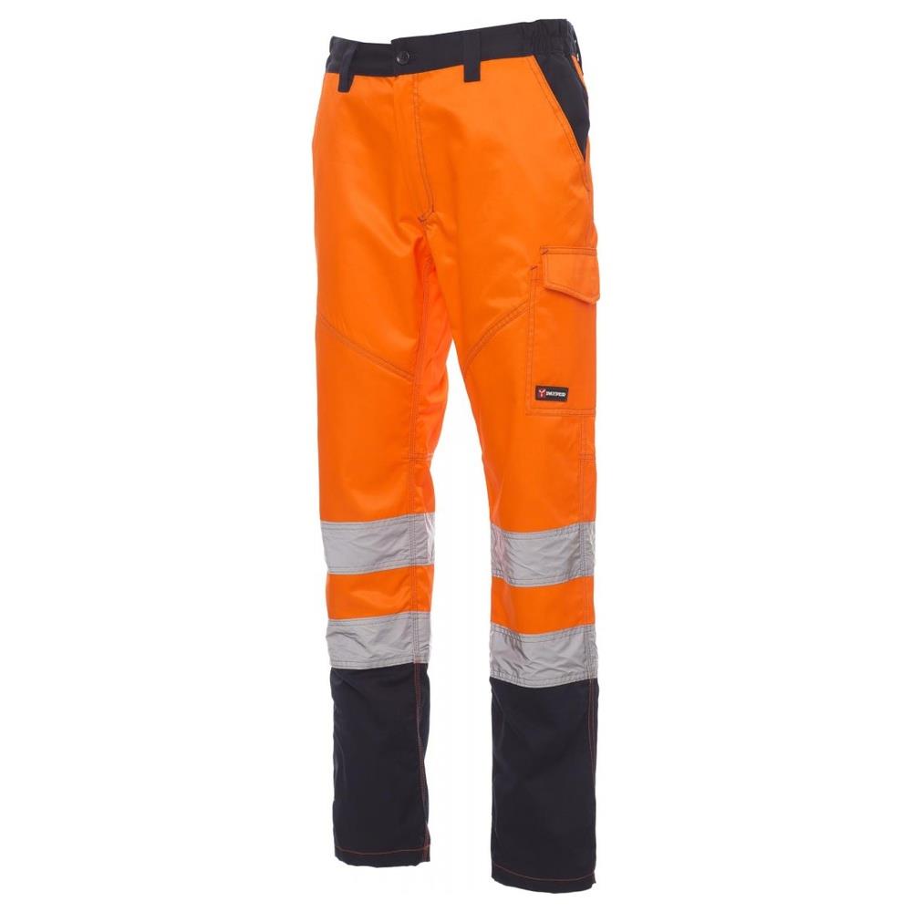 pantaloni payper charter arancione fluo/navy xs