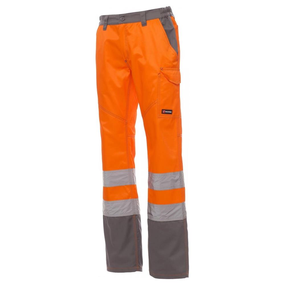 pantaloni payper charter arancione fluo/steel grey s