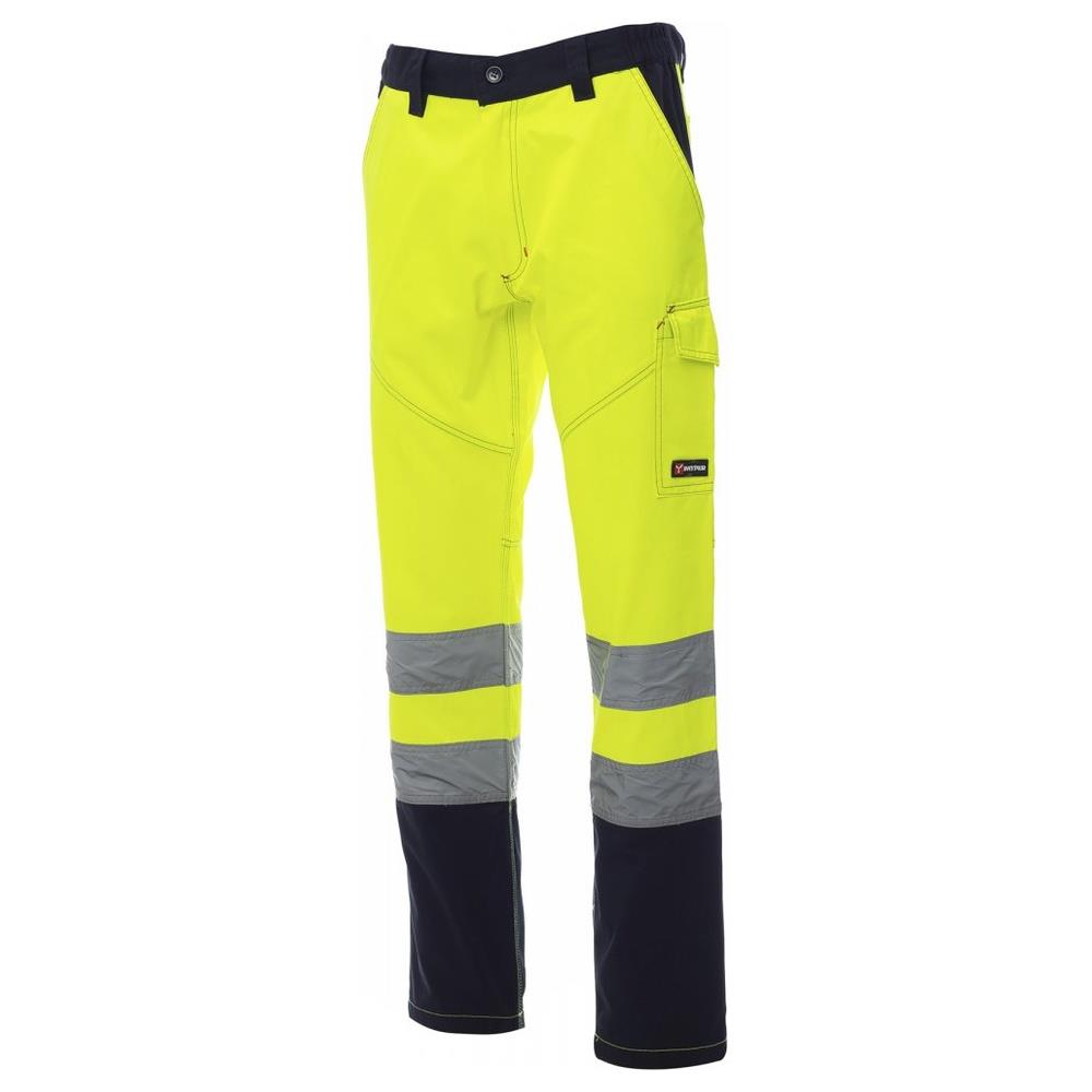 pantaloni payper charter giallo fluo/navy xs