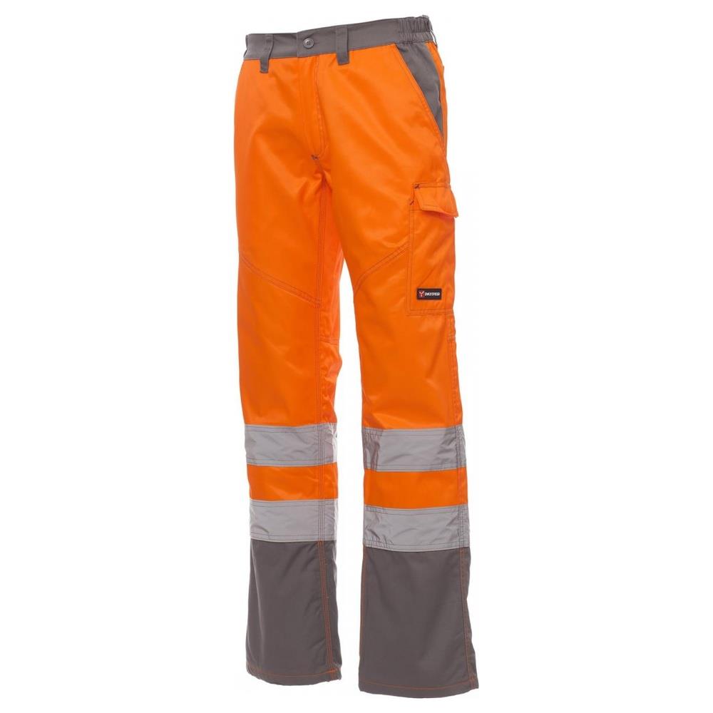 pantaloni payper charter polar arancione fluo/steel grey s