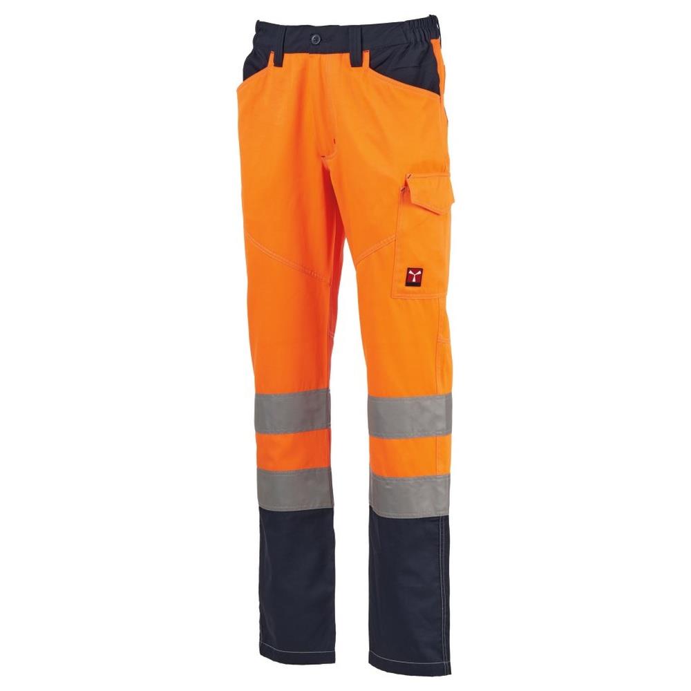 pantaloni payper charter summer arancione fluo/navy xs