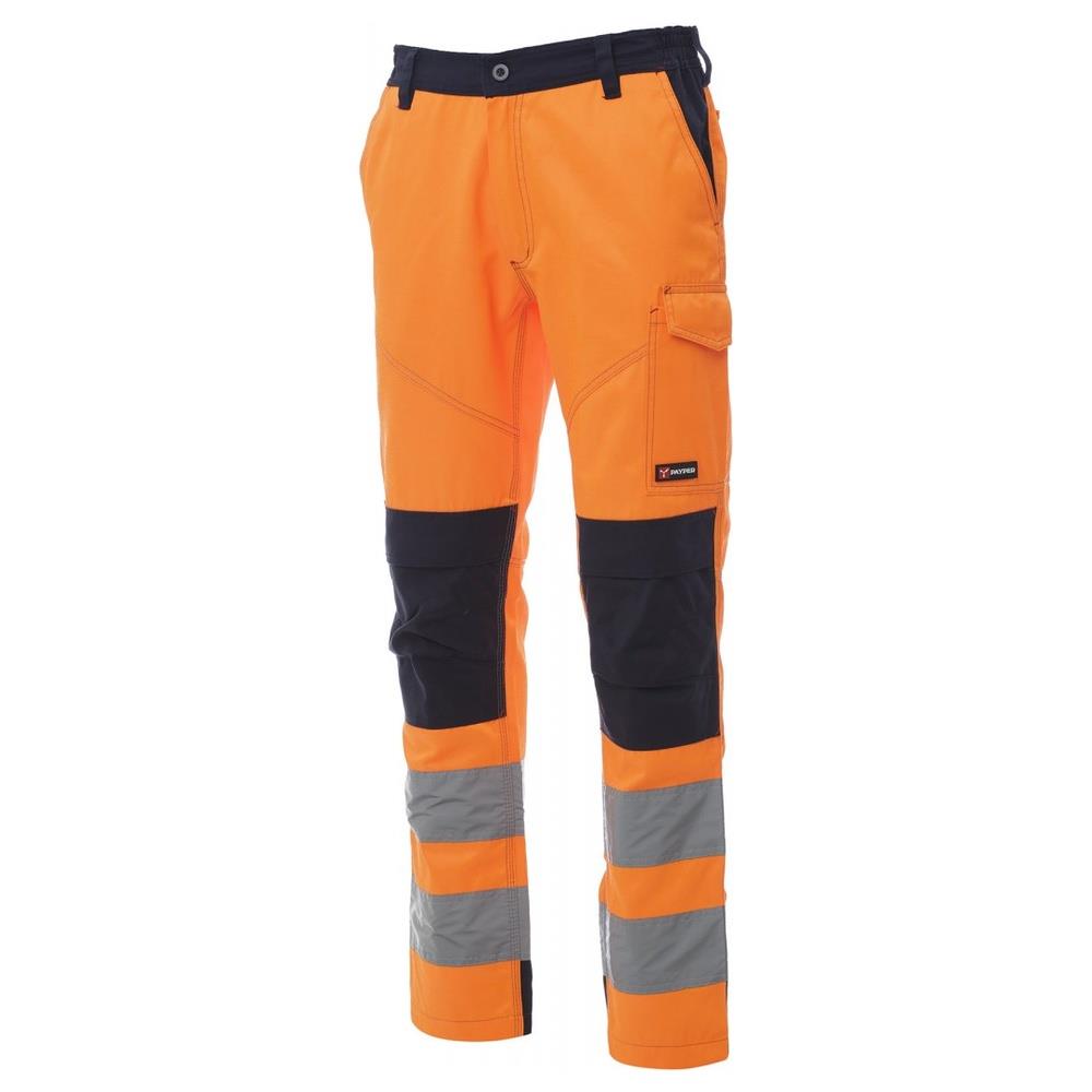 pantaloni payper charter tech arancione fluo/navy xs
