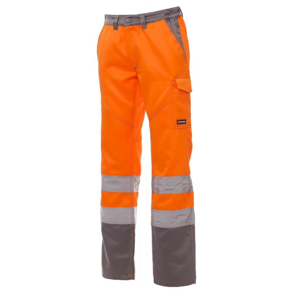 pantaloni payper charter-winter arancione fluo/steel grey s