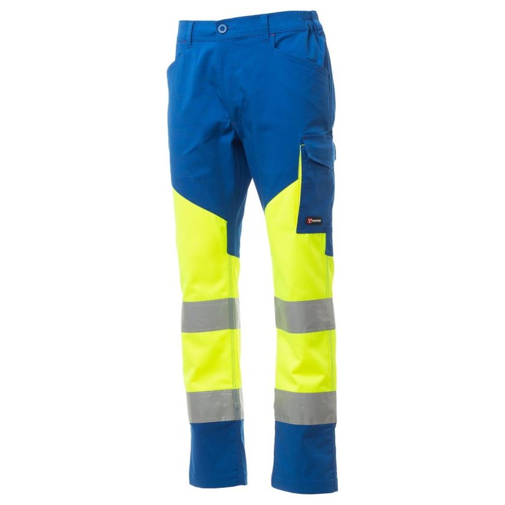 pantaloni payper working summer giallo fluo/royal xxs
