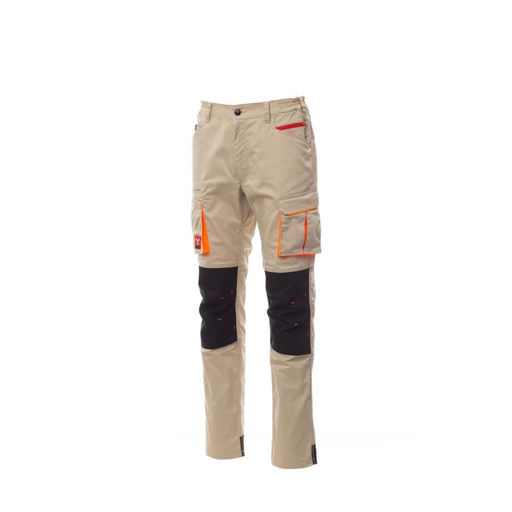 pantaloni stretch payper next 400 kaki/nero 46