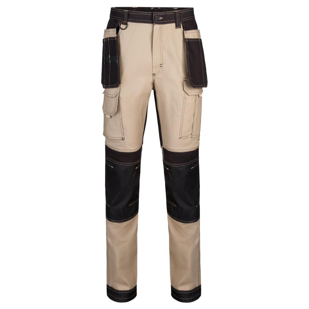 pantaloni velilla canvas elasticizzata con tasch cod 103019s beige sabbia/nero s