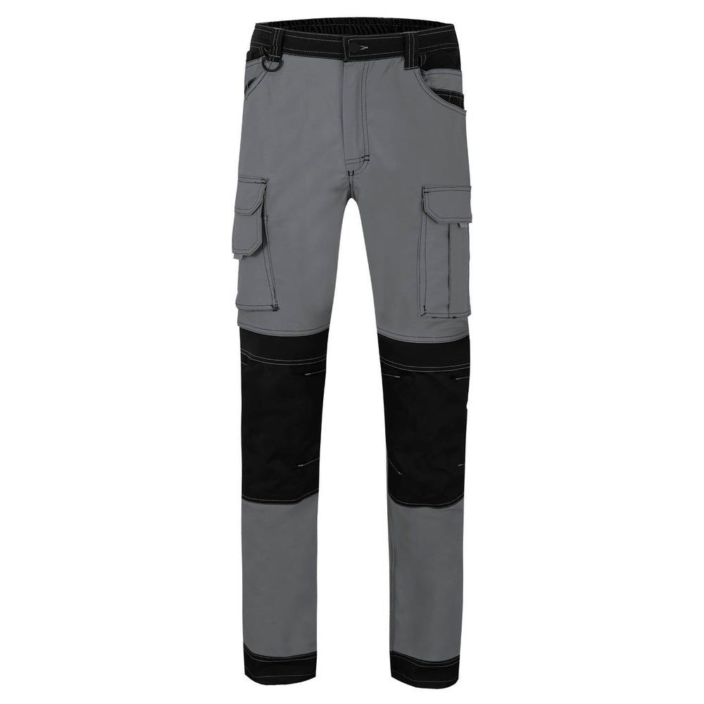 pantaloni velilla canvas elasticizzata con tasch cod 103019s grigio/nero s