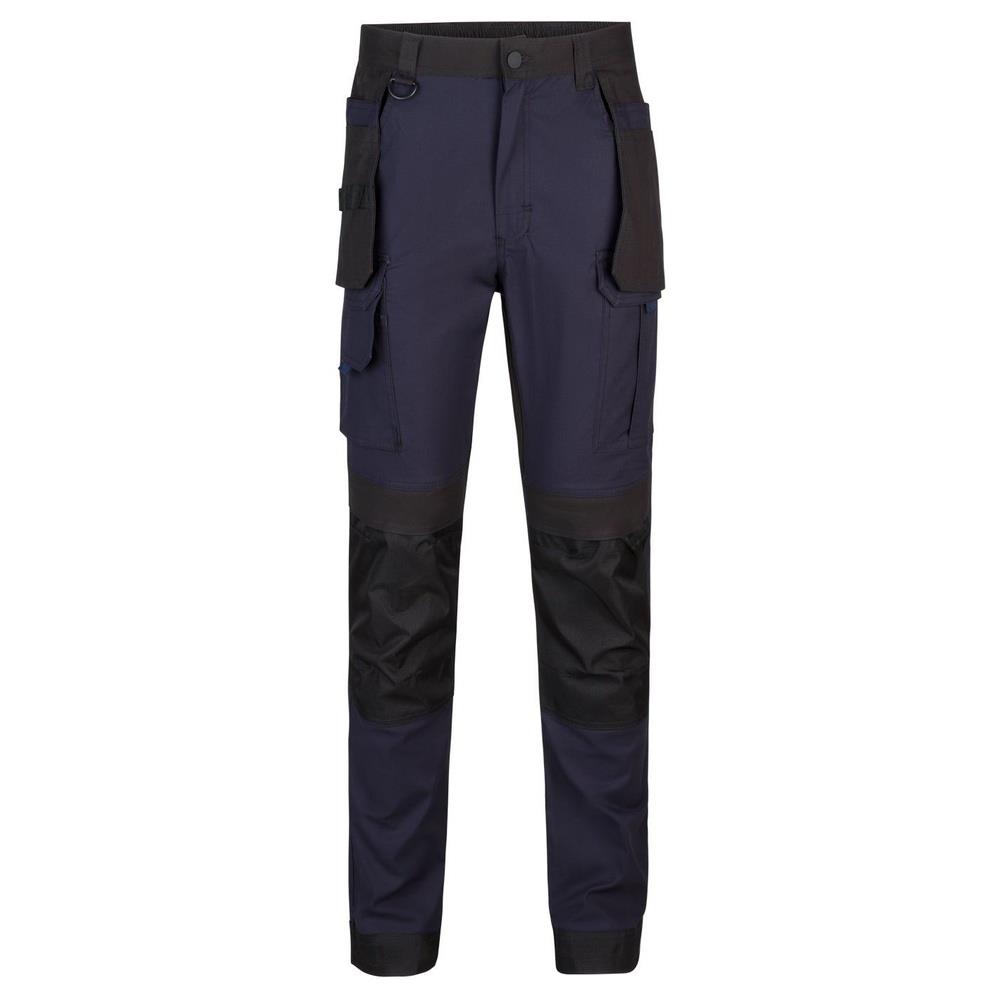 pantaloni velilla canvas elasticizzata con tasch cod 103019s navy/nero s