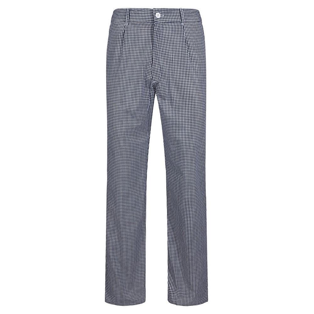 pantaloni velilla da chef a quadri cod 351 azul marino 36