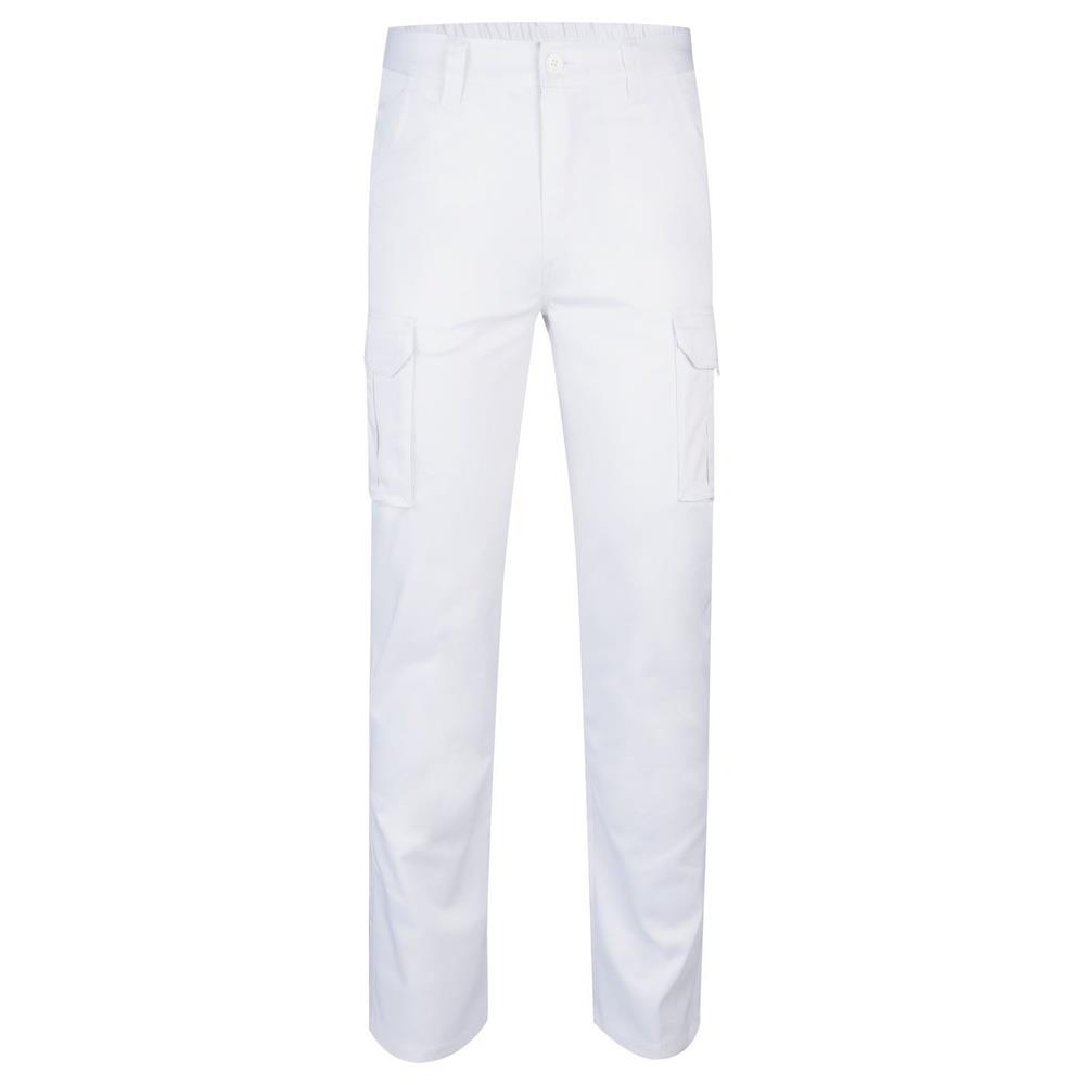pantaloni velilla elasticizzati multitasche cod 103002s bianco 34