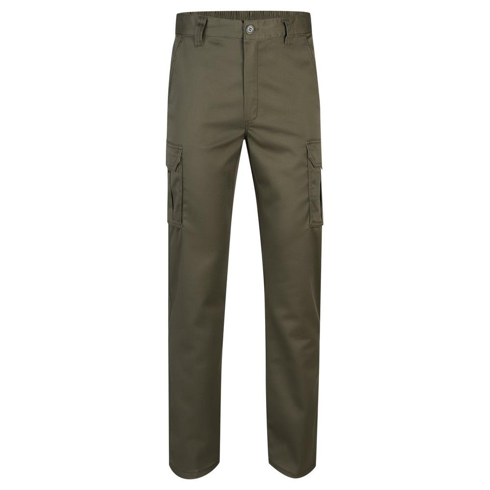 pantaloni velilla elasticizzati multitasche cod 103002s verde militare 34