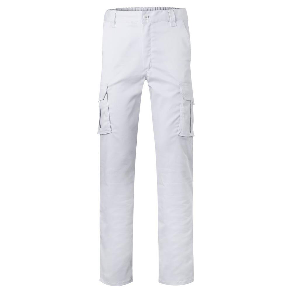 pantaloni velilla elasticizzati multitasche cod 103005s bianco 34