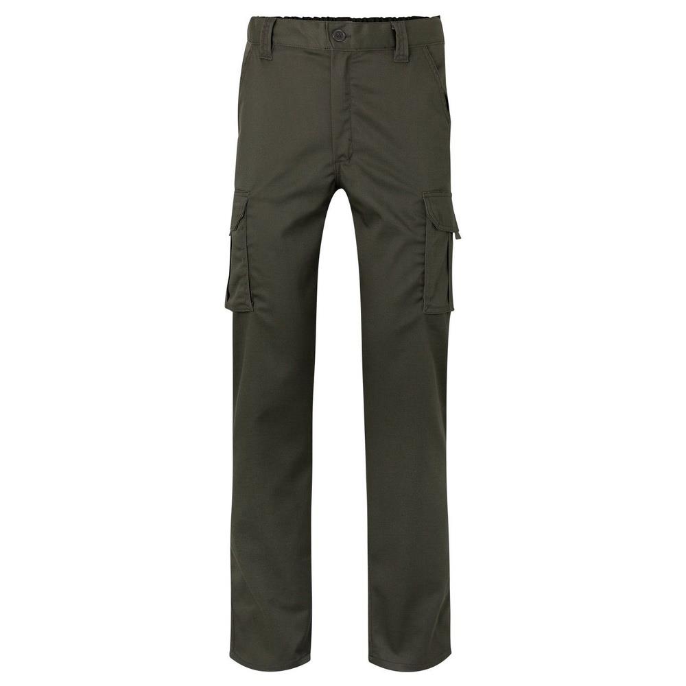 pantaloni velilla elasticizzati multitasche cod 103005s verde militare 34