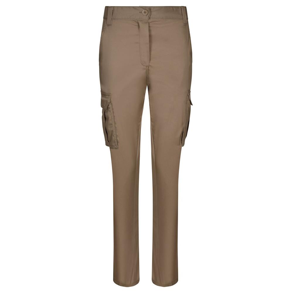 pantaloni velilla elasticizzati multitasche donn cod 103002sw beige sabbia 34