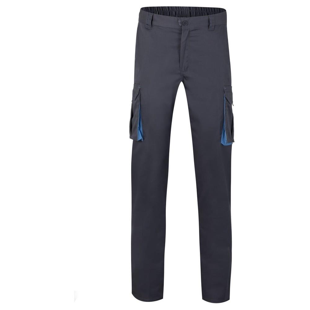 pantaloni velilla elasticizzati multitasche tota cod 103024s grigio/celeste 34
