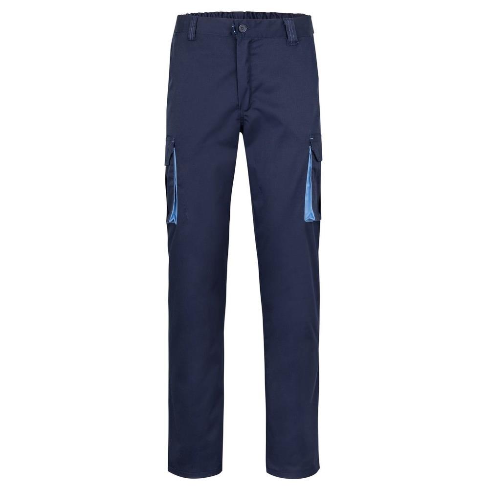 pantaloni velilla elasticizzati multitasche tota cod 103024s navy/celeste 34