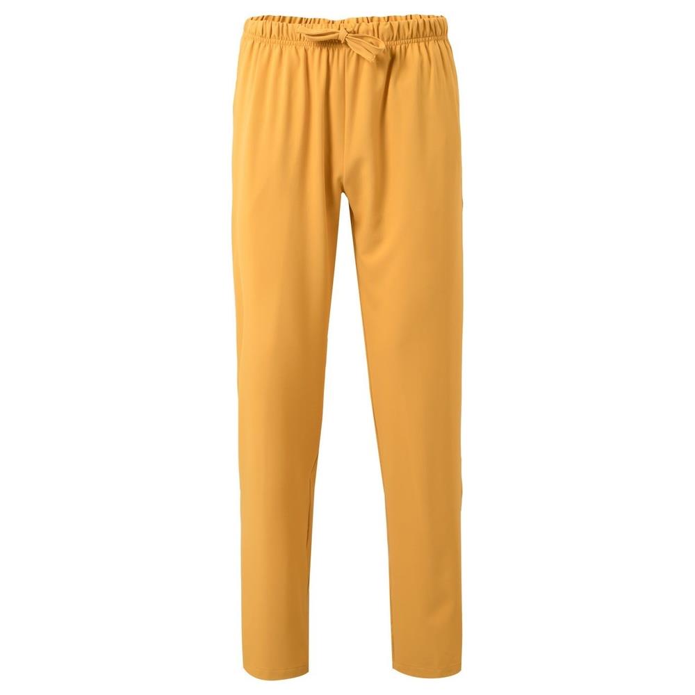pantaloni velilla  microfibra con lacci cod 533007 senape xs