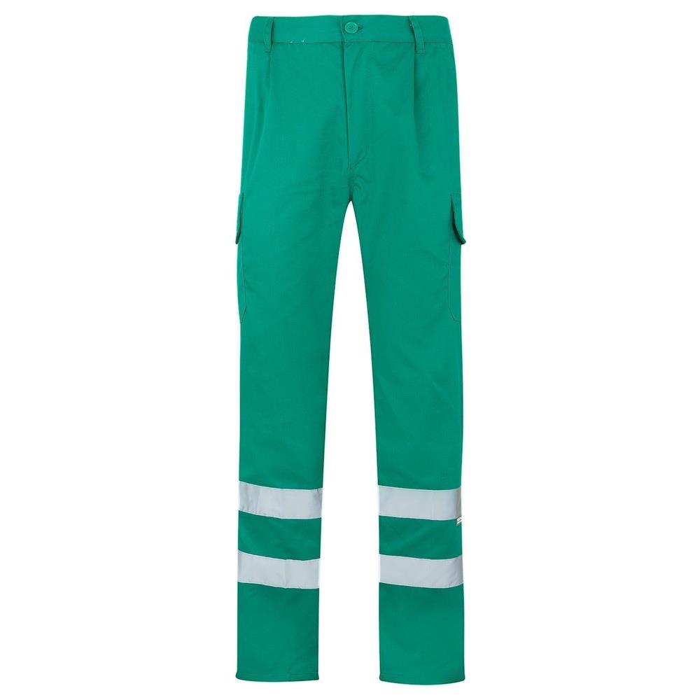 pantaloni velilla multitasche con bande cod 159 verde s
