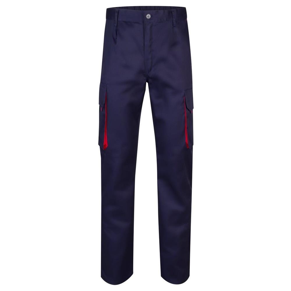 pantaloni velilla multitasche total match cod 103004 azul marino/rosso 34
