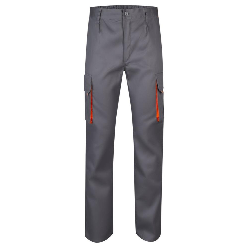 pantaloni velilla multitasche total match cod 103004 grigio/arancione 34