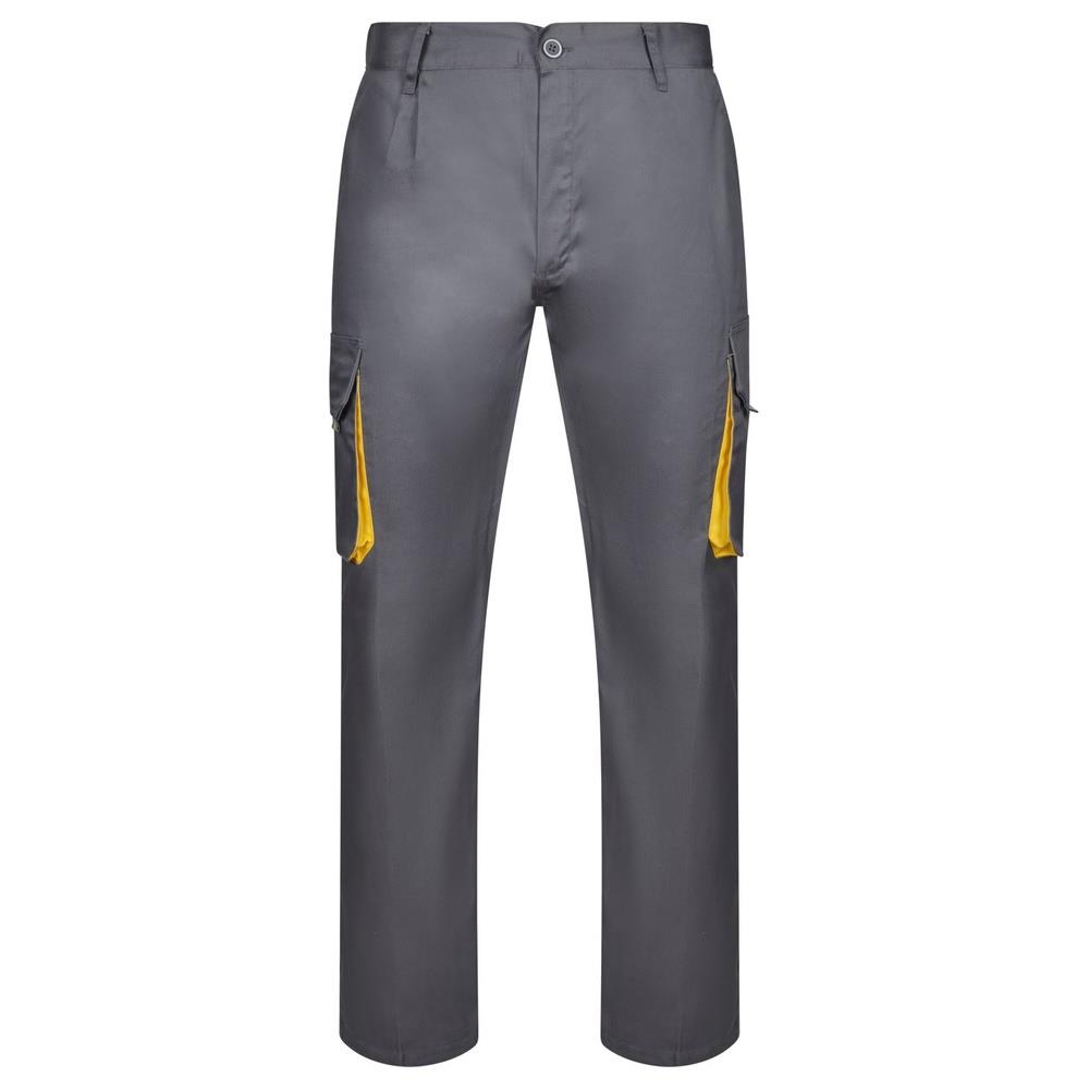 pantaloni velilla multitasche total match cod 103004 grigio/giallo 34