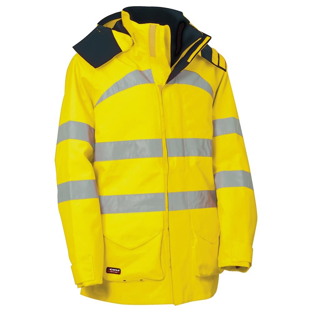 parka cofra devon v037 giallo fluo 44
