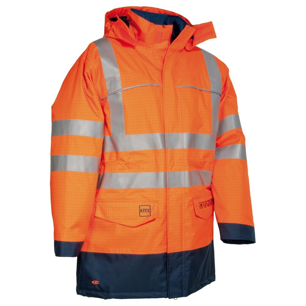 parka cofra st.petersburg v342 arancio/navy s
