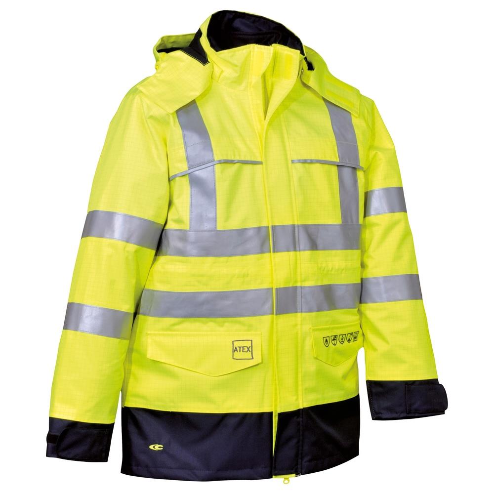 parka cofra st.petersburg v342 giallo/navy s