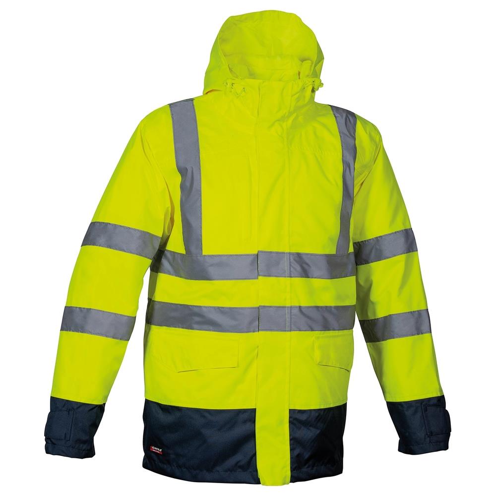 parka cofra telsen v419 giallo fluo/navy s