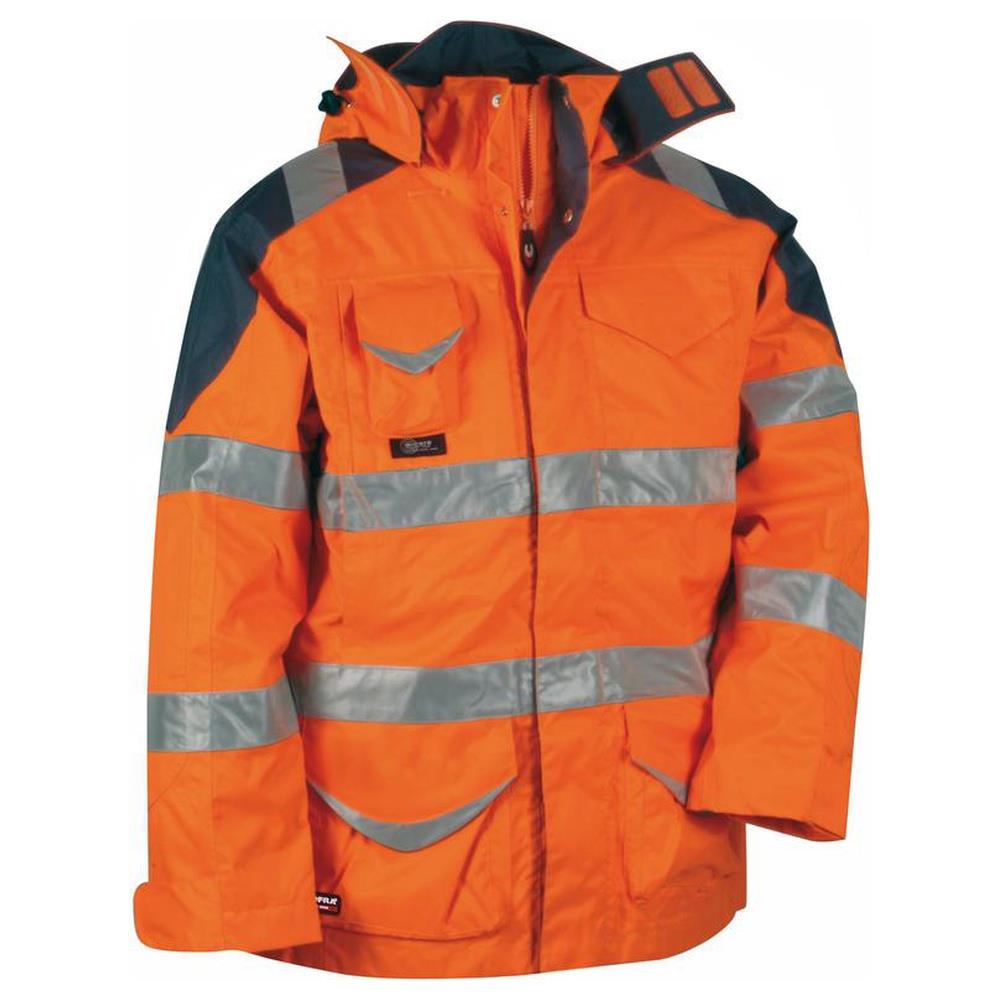 parka triplo uso cofra protection v024-0 orange 50