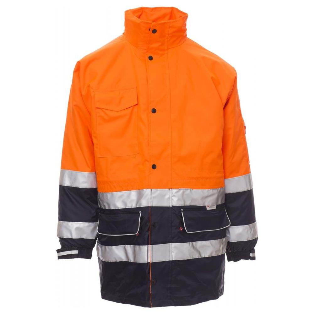 parka triplo uso payper security arancione fluo/navy s