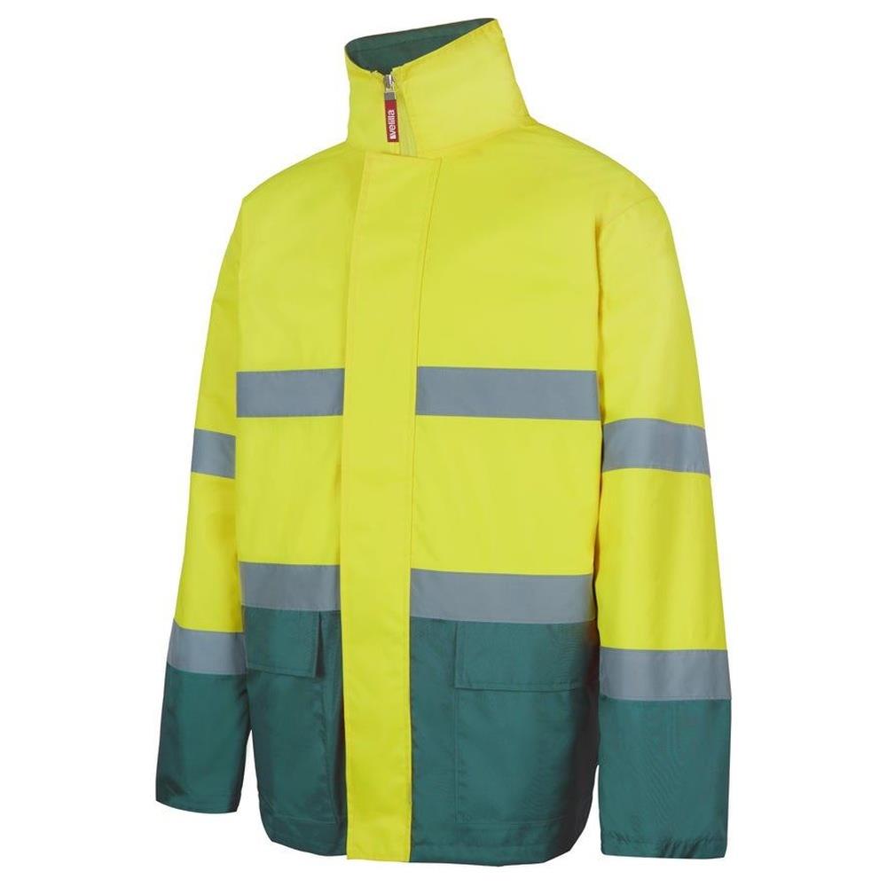 parka velilla bicolor cod 306002 verde/giallo fluo s