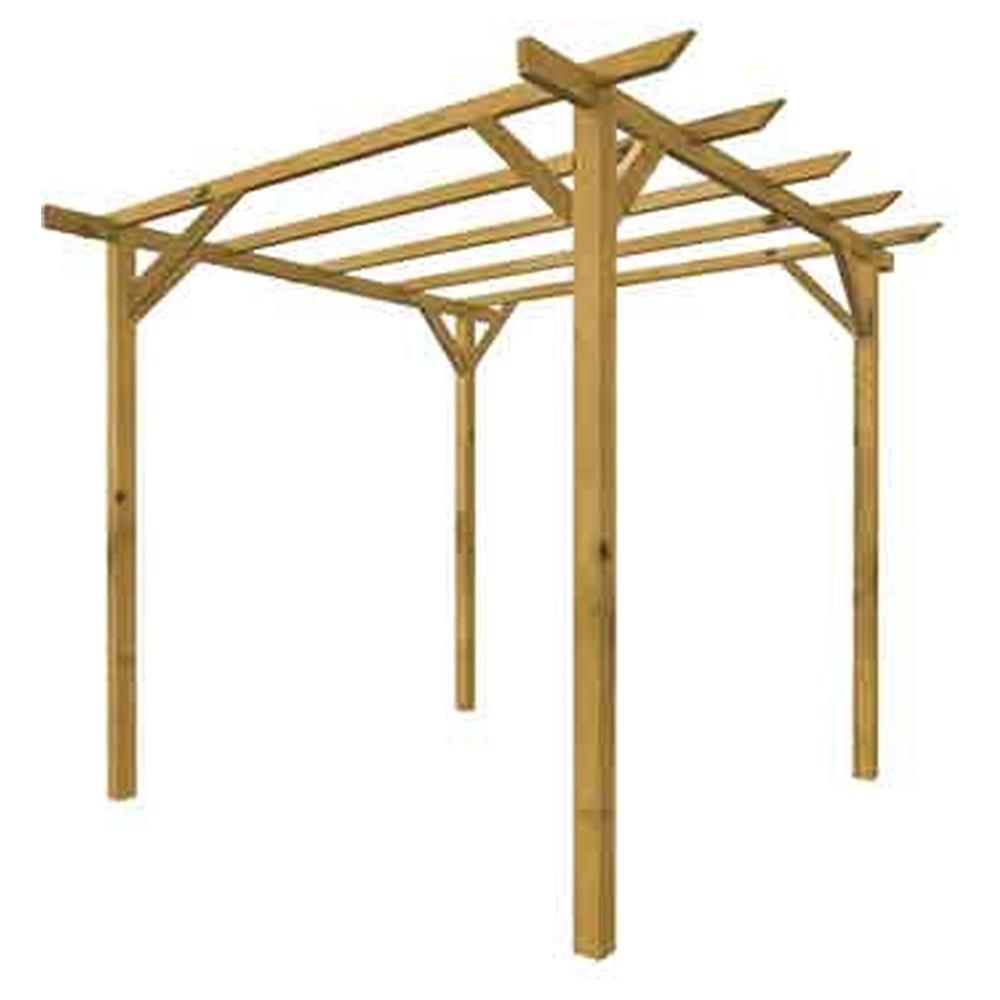 pergola in legno basic cm 300x300x240h