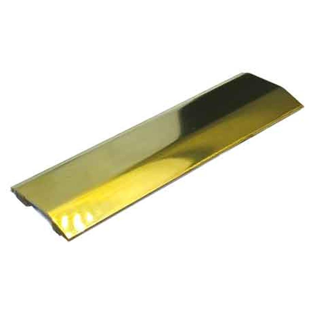 piaggia adesiva di giunzione in ottone lucido per moquette 93 cm - h. 5 mm