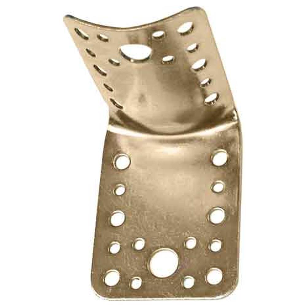 piastra ad angolo piana per pali ø 80/100 65x85 mm - spessore 2 mm