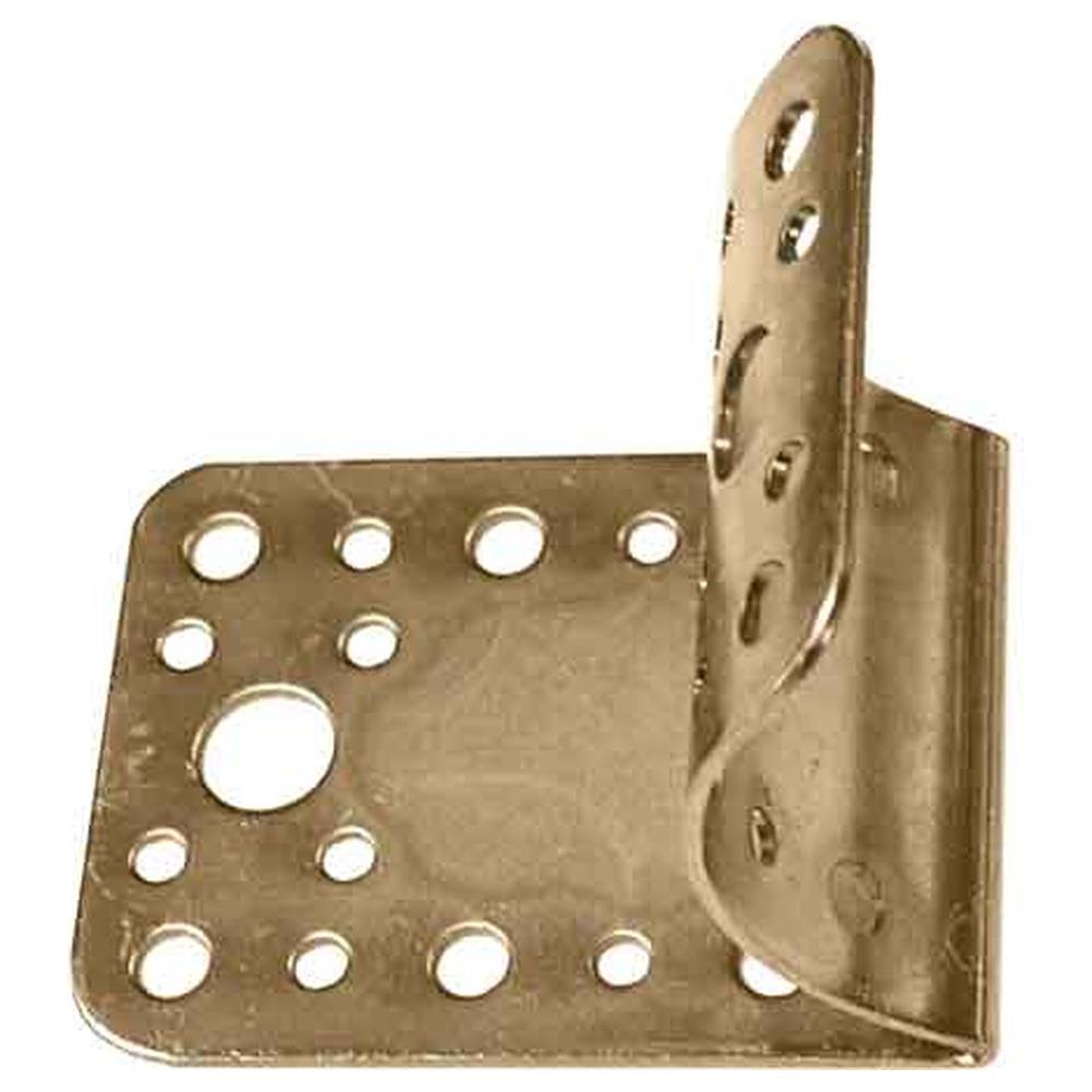 piastra di giunzione piana sagomata per pali ø 80/100 65x85 mm - spessore 2 mm