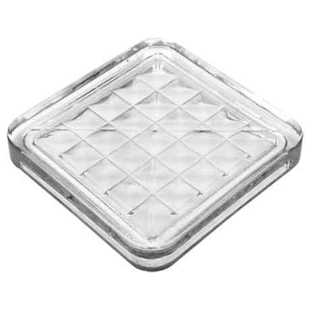 piastra vetro 20x20x2,7 cm