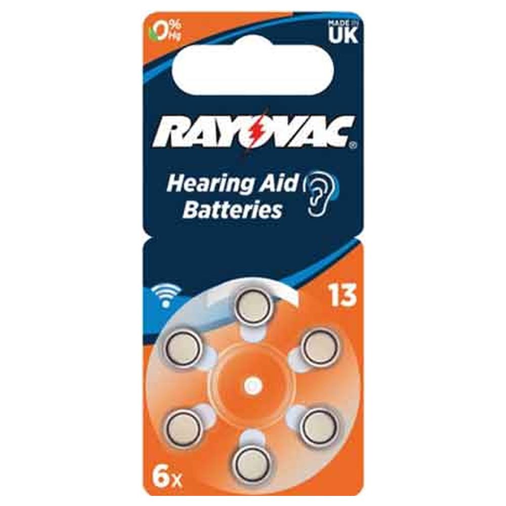 pila per acustica  rayovac 13  blister 6 pezzi