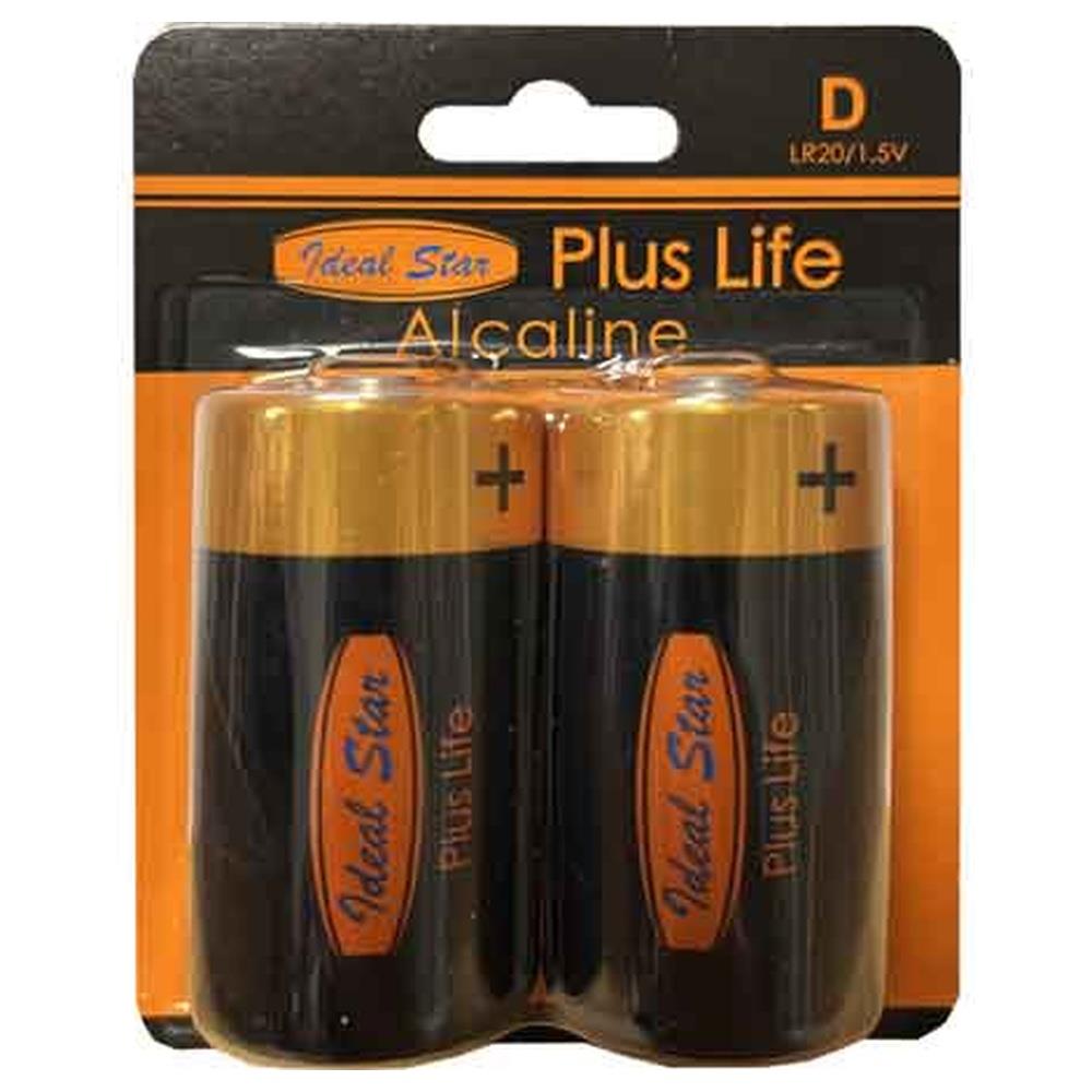 pile alcaline "plus life" torcia cardinale  blister 2 pezzi