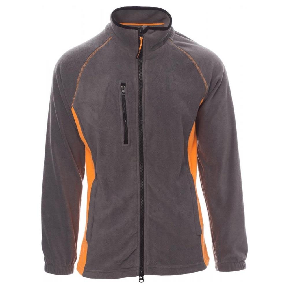 pile con zip intera payper aspen+ steel grey/arancione xs