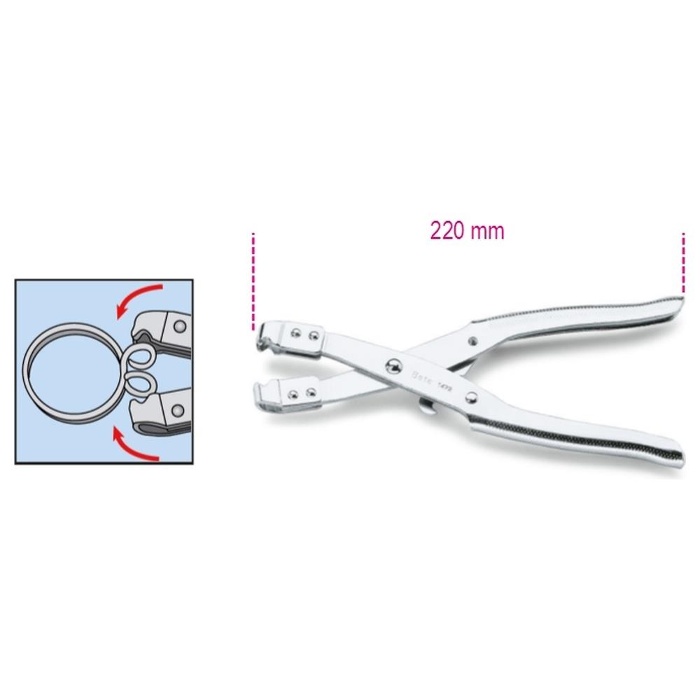 pinza per anelli stringitubo beta 1472