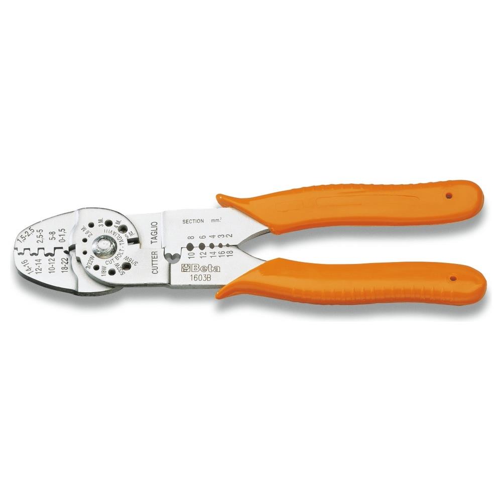 pinza per capicorda non isolati aperti modello standard bmgroup 1603b