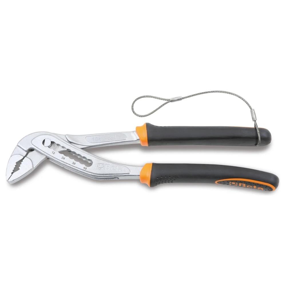 pinza regolabile a cerniera chiusa, impugnatura bimateriale h-safe beta h-safe 1048bm-hs