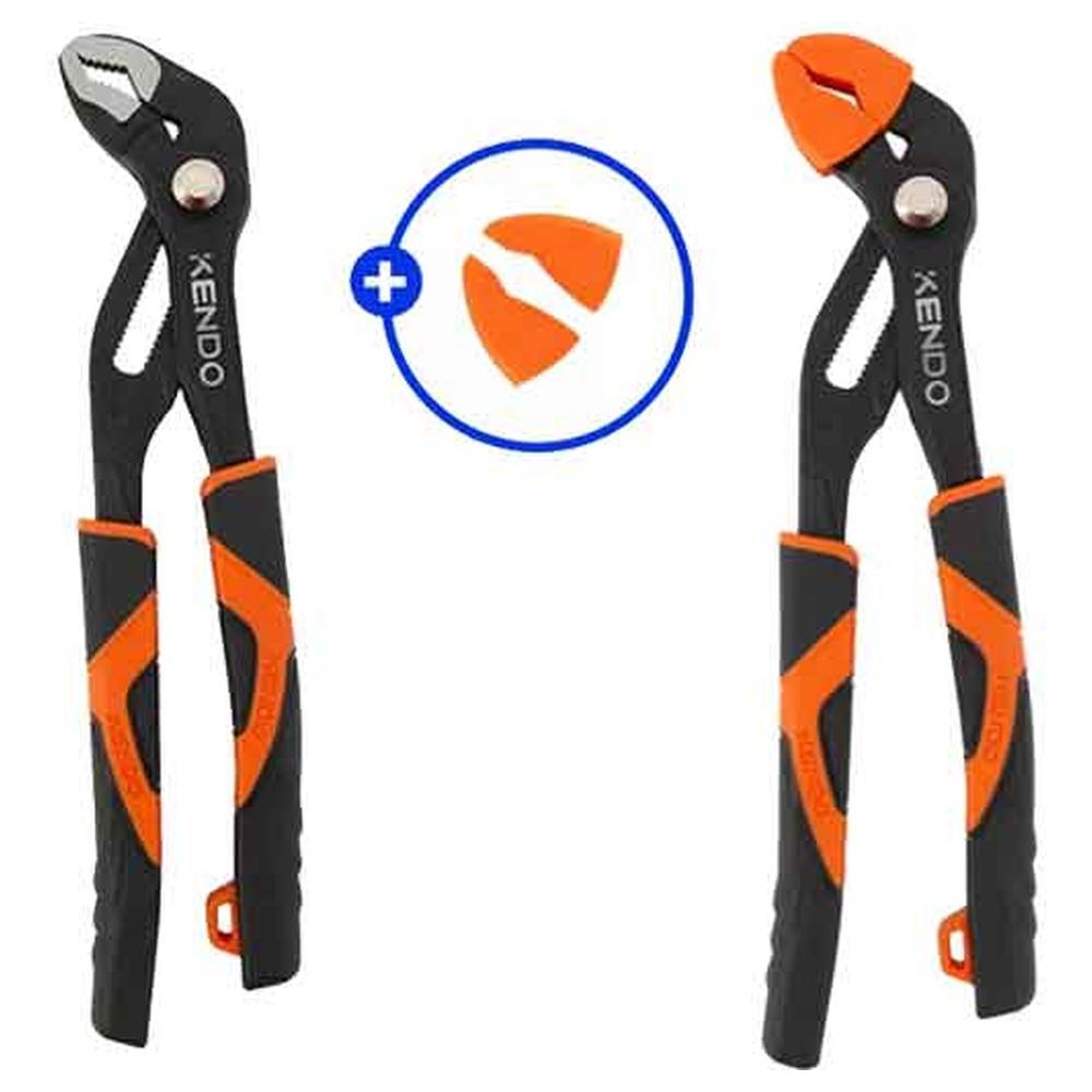 pinza regolabile poligrip con pulsante kendo 250 mm