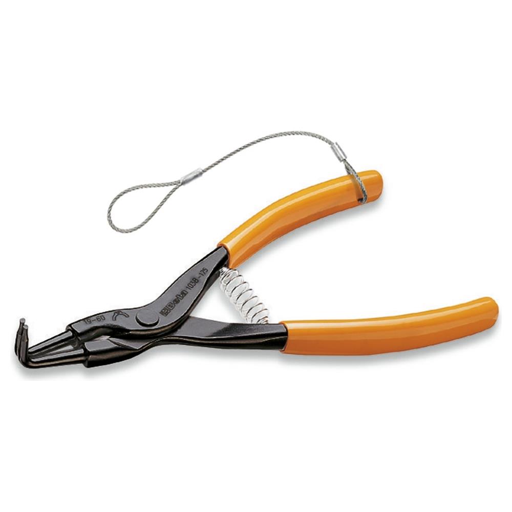 pinze a becchi piegati a 90° per anelli elastici di sicurezza per alberi manici ricoperti in pvc h-safe beta h-safe 1038hs