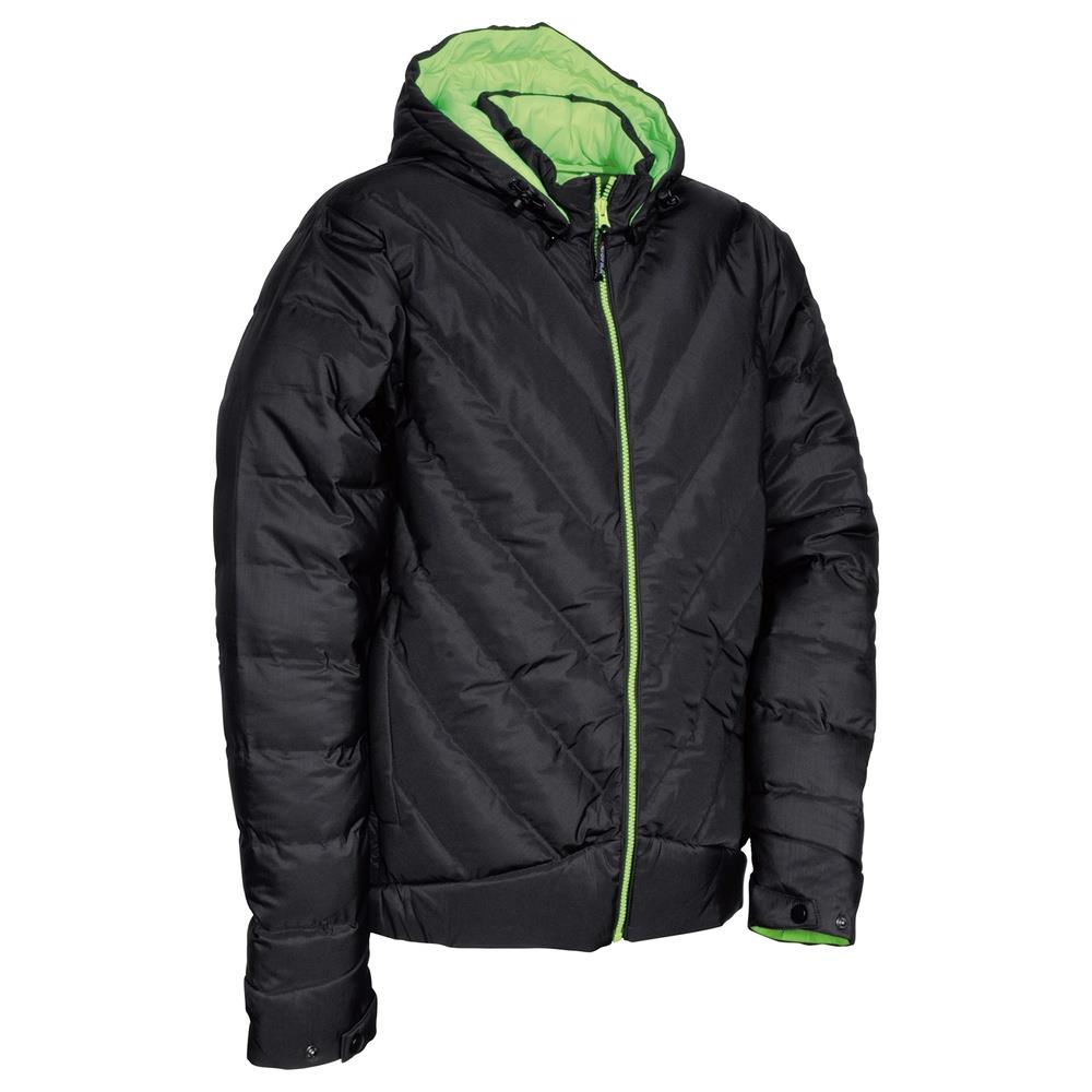 piumino cofra lenningen v545 nero/lime s