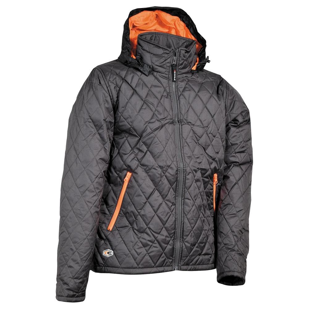 piumino cofra pashino v358 antracite/arancio s